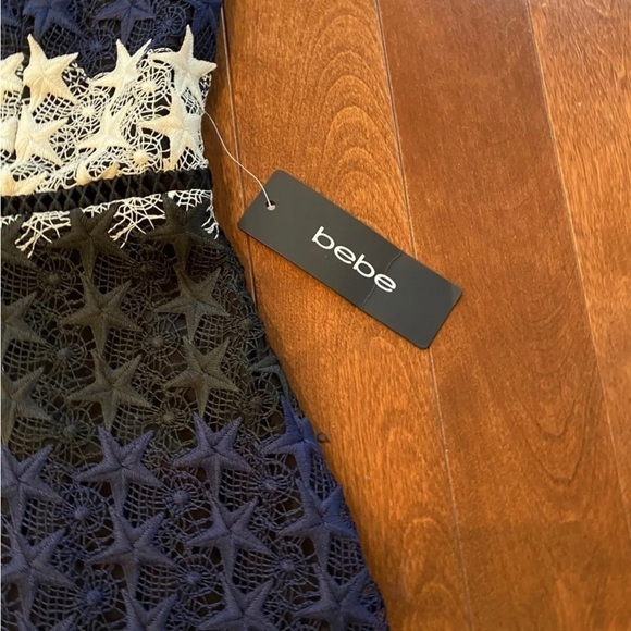 Bebe Star Lace Mini Dress Size 4 NWT.  Be the star of the show! ✨ - Picture 5 of 7